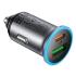 ACEFAST B15 65W Metal Car Charger Dual Port USB-A + USB-C Fast Charging Car Power Adapter Cigarette Lighter - Black